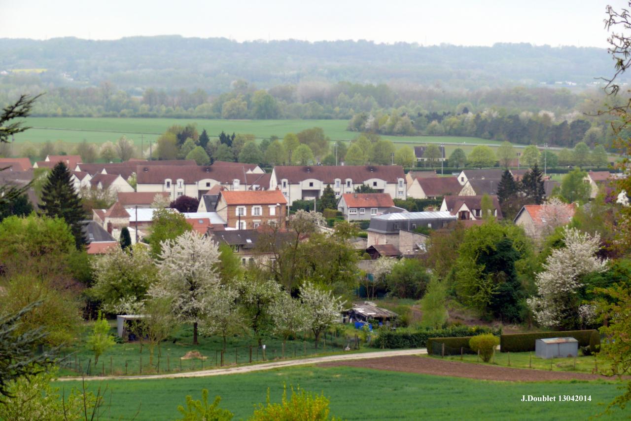 Vue du village Bucy le 13 avril 2014 