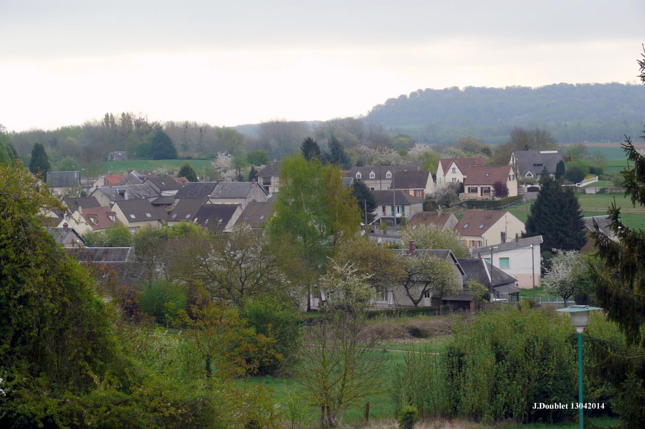 Vue du village Bucy le 13 avril 2014 