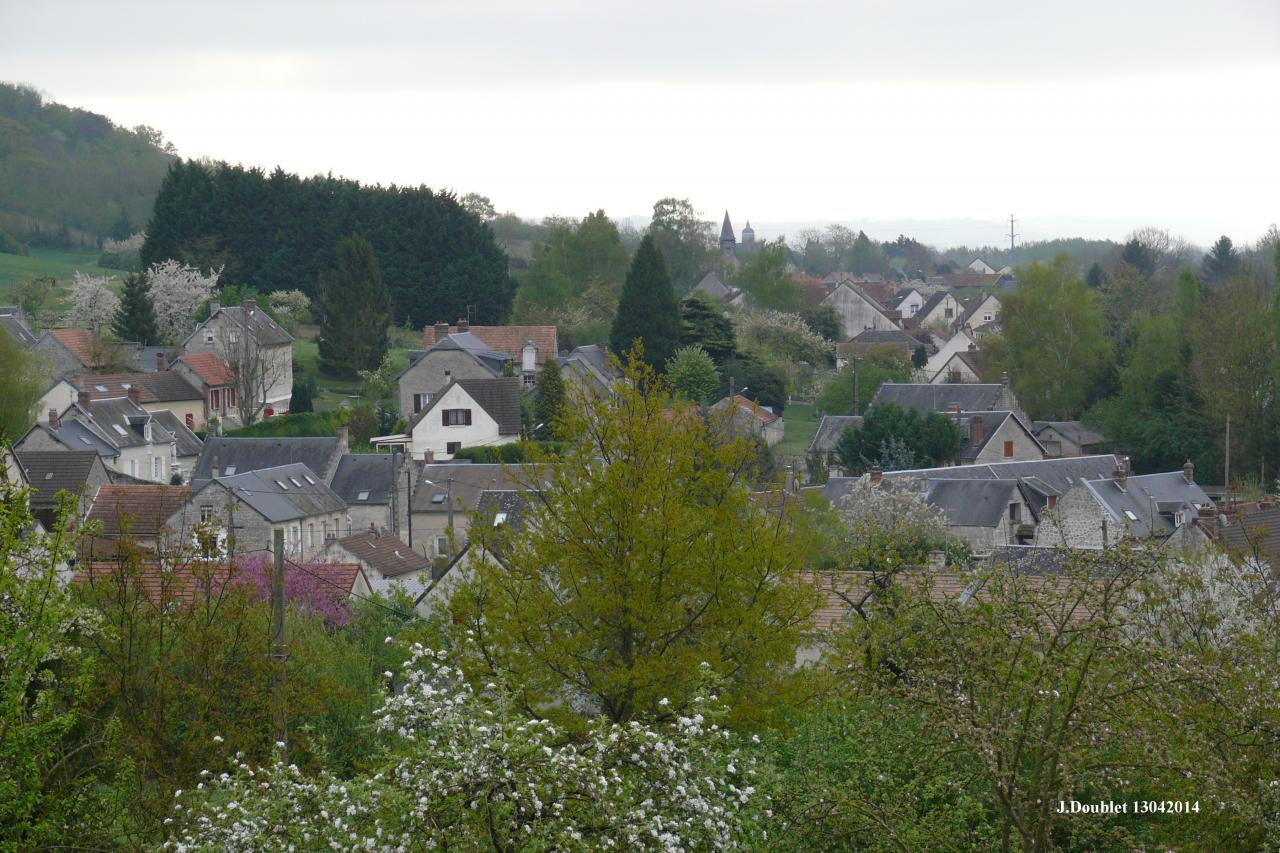 Vue du village Bucy le 13 avril 2014 