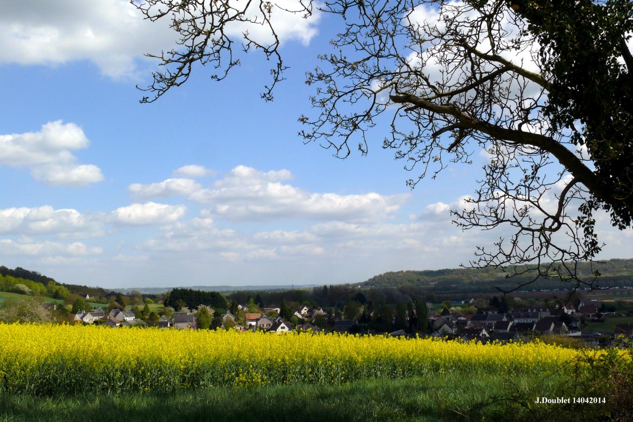 Vue du village (le montcel) Bucy le long 14 avril 2014 