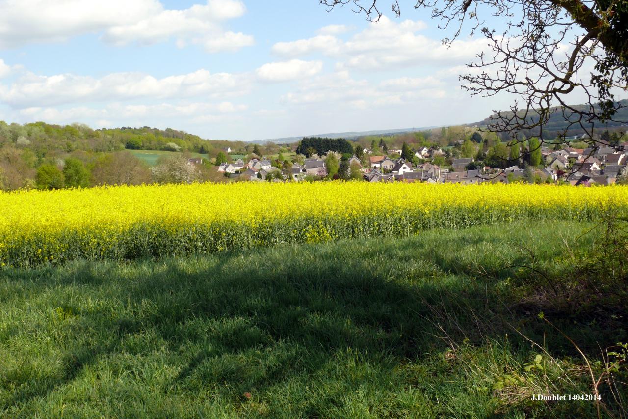 Vue du village (le montcel) Bucy le long 14 avril 2014 