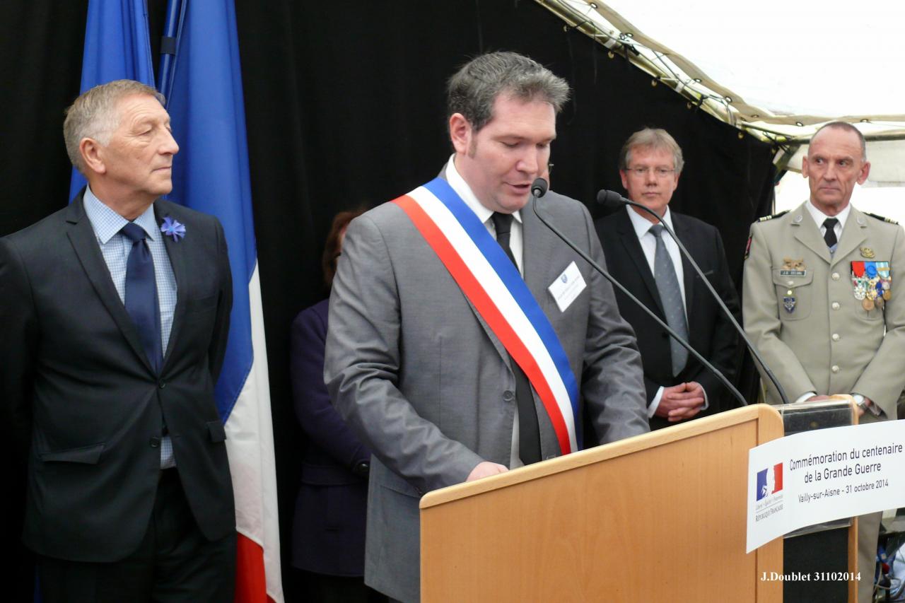 Commémoration du centenaire de la Grande Guerre Vailly 31102014 (112)