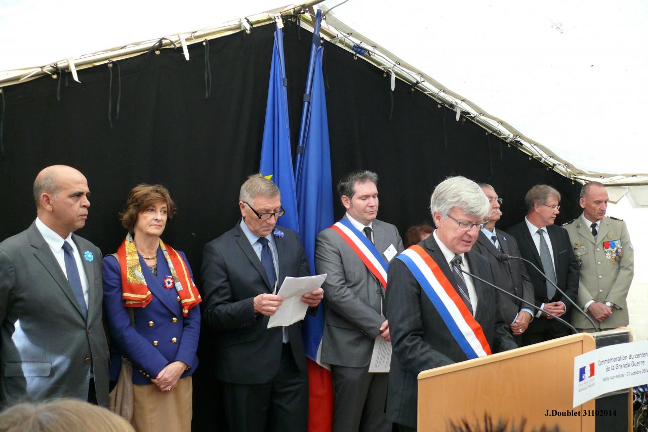 Commémoration du centenaire de la Grande Guerre Vailly 31102014 (120)