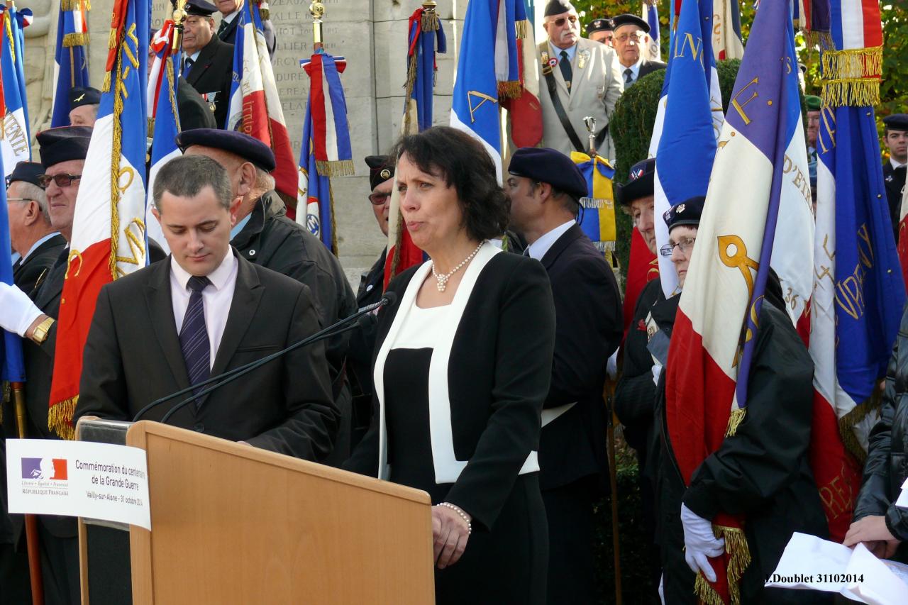 Commémoration du centenaire de la Grande Guerre Vailly 31102014 (45)