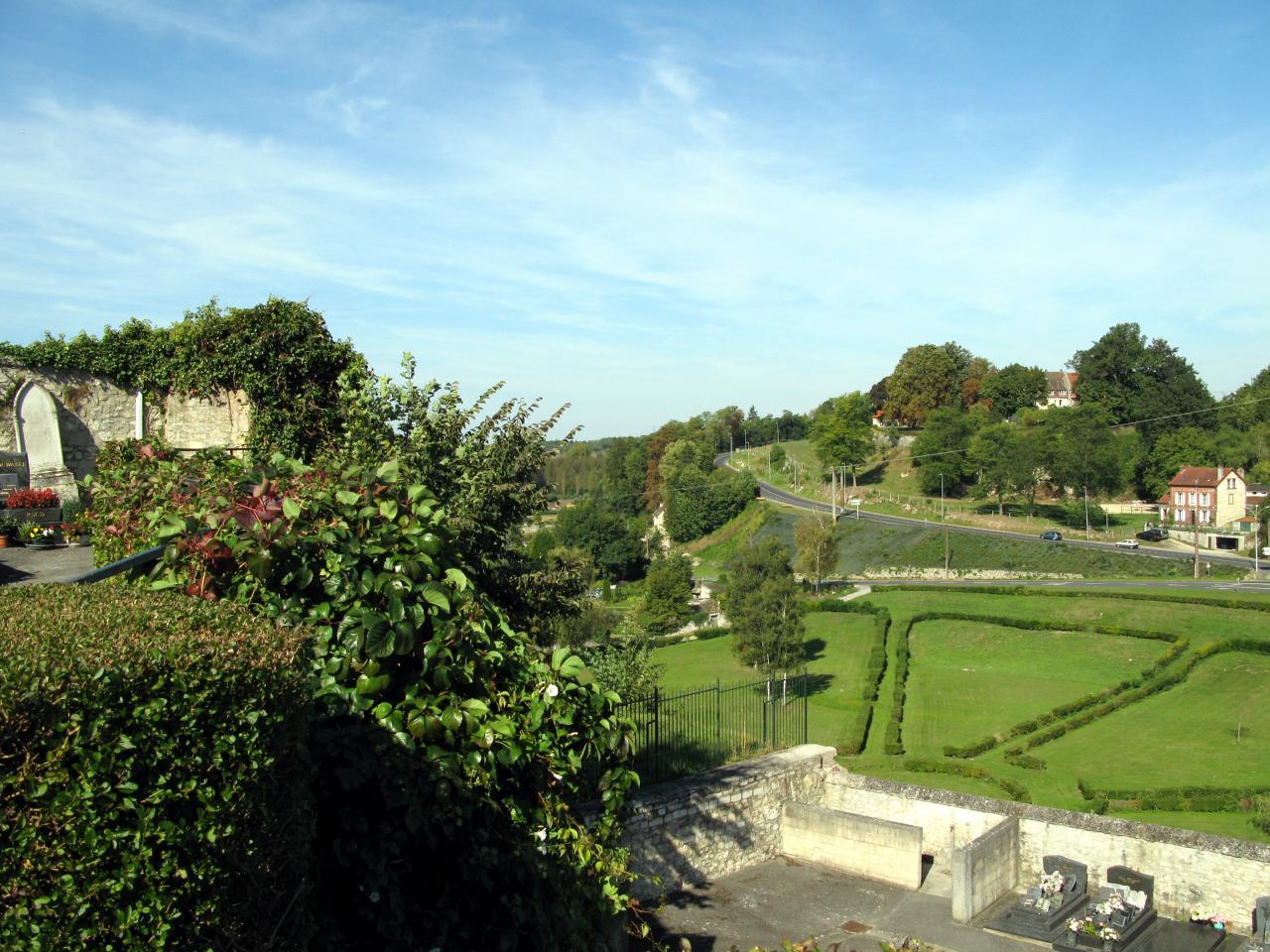 Crépy-en-Valois panorama depuis le cimetière St-Denis