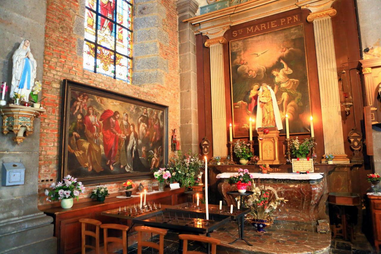 Eglise Ste-Marie bustes et tableaux Ste-Catherine de Sienne