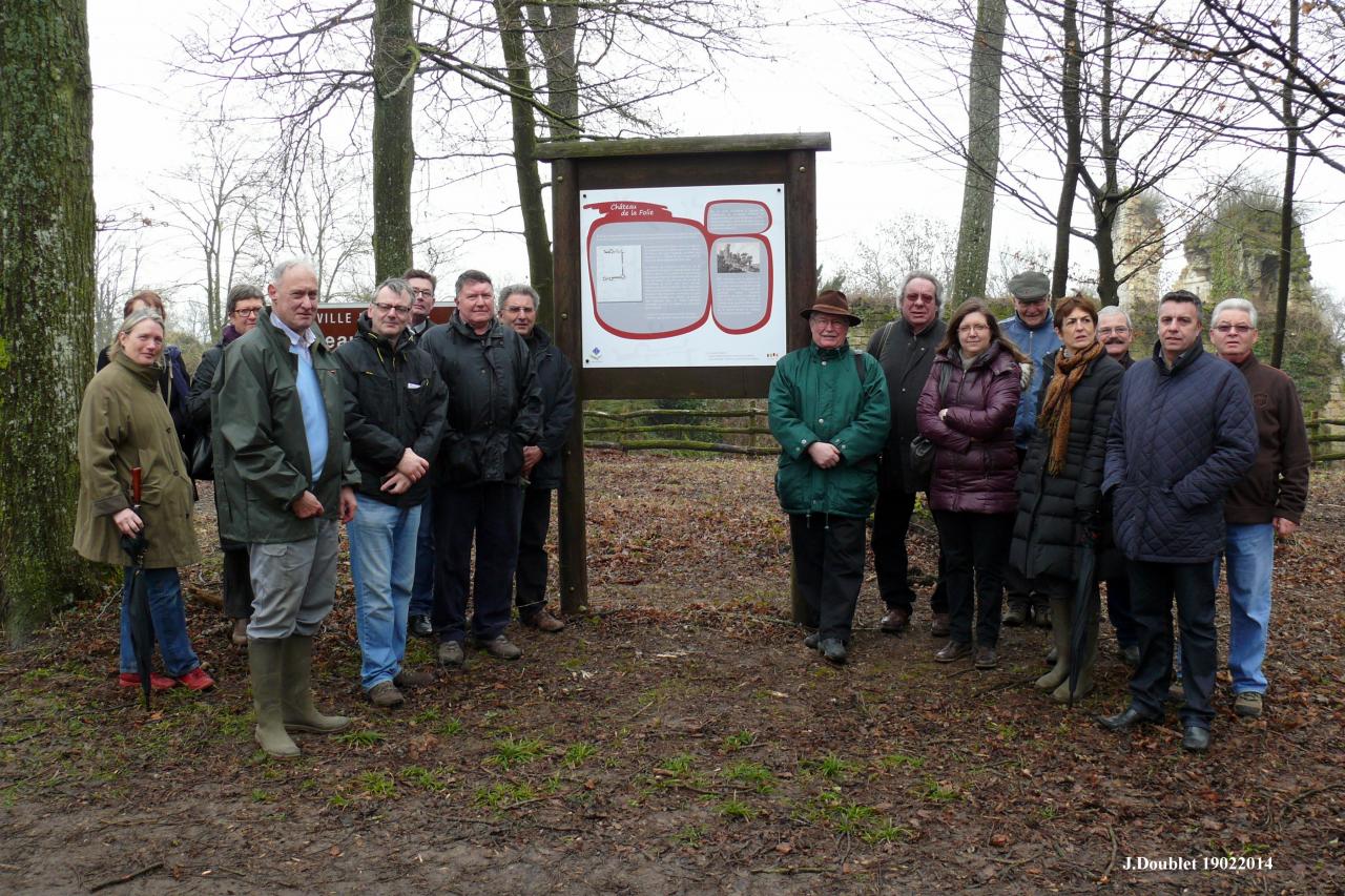 Inauguration panneau Château de la Folie