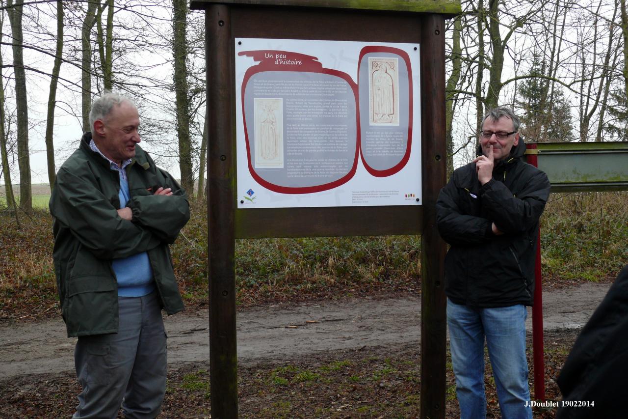 Inauguration panneau Château de la Folie