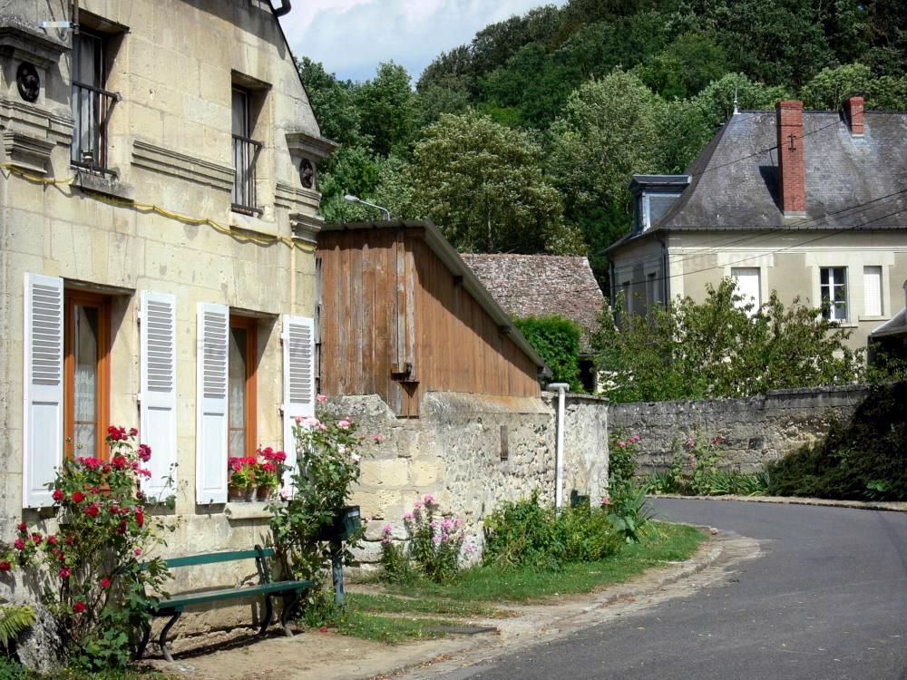 Le village et ses rues ornées de fleurs  (2)