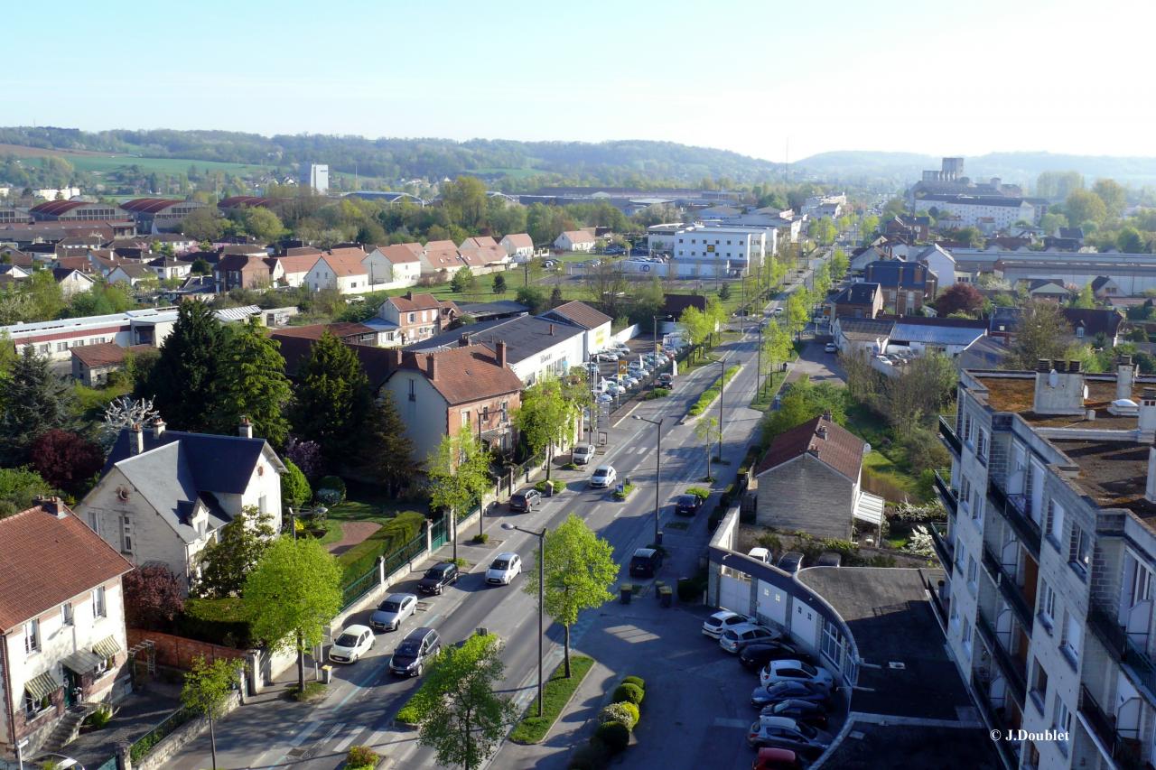 Soissons vue de la Tour St-Waast