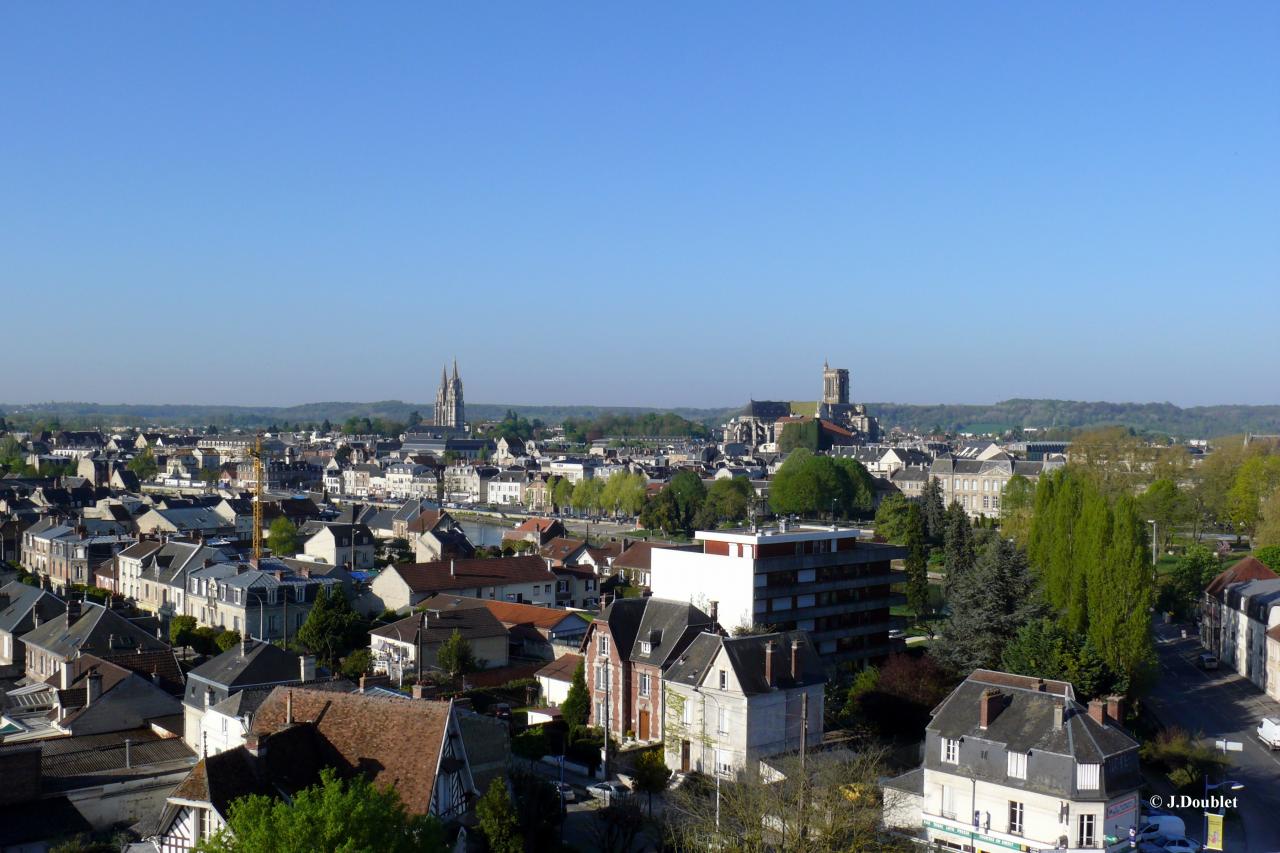Soissons vue de la Tour St-Waast