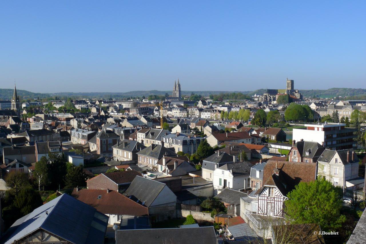 Soissons vue de la Tour St-Waast