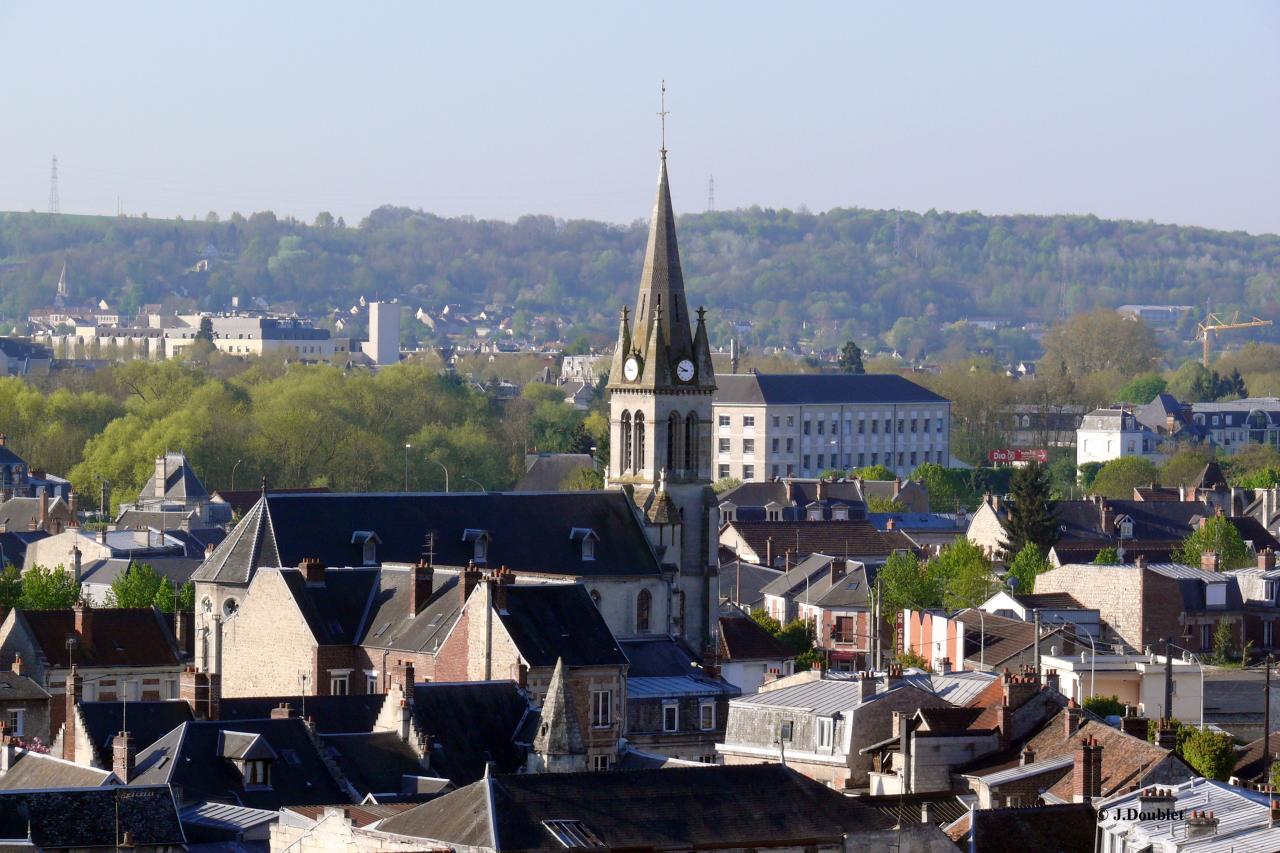 Soissons vue de la Tour St-Waast